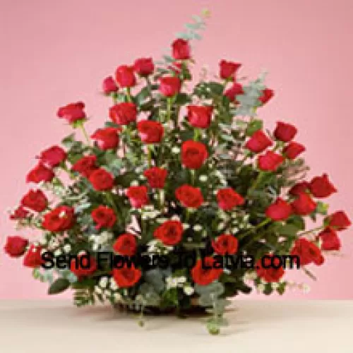 Basket Of 51 Red Roses