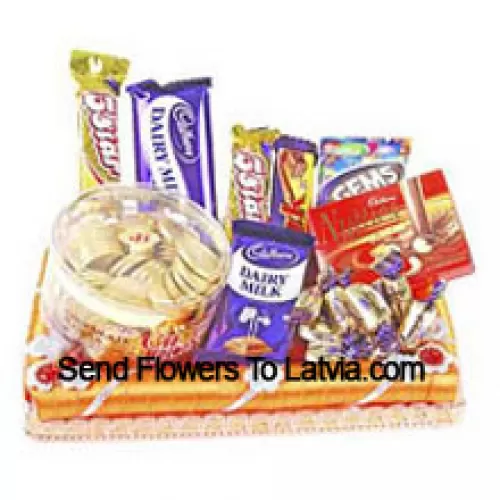 Chocolats assortis emballés cadeaux (Ce produit doit être accompagné de fleurs)