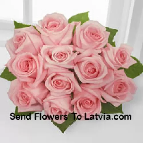 Bunch Of 11 Pink Roses